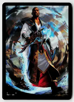MTG Core Set 2021 #281 Teferi, Master of Time (Borderless) Mythic - Image 1