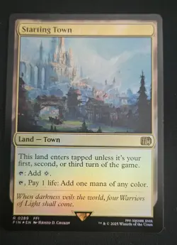 Starting Town Foil R 0289 Final Fantasy Magic the Gathering Land Card - Image 1