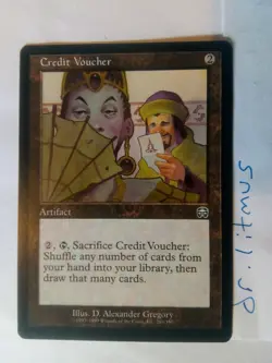 1x Credit Voucher Mercadian Masques MTG Great Condition - Image 1