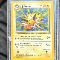 Pokemon TCG Jolteon 4/64 Jungle Holo Rare Unlimited Edition English - Image 4