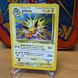 Pokemon TCG Jolteon 4/64 Jungle Holo Rare Unlimited 1999 70HP English - Image 1