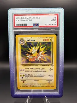 Pokemon TCG Jolteon Jungle 4/64 Holo Unlimited Holo Rare PSA 9 W/ Guard - Image 1