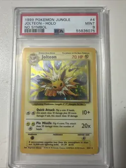 Pokemon TCG Jolteon Jungle 4/64 Holo Unlimited Holo Rare No Symbol - Image 1