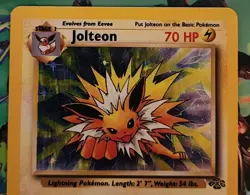 Pokemon TCG Jolteon 4/64 Holo Rare Jungle Set Unlimited LP - Image 3