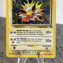 Pokemon TCG Jungle Jolteon 4/64 Holo Rare Unlimited English 70 HP LP/NM - Image 4