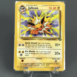 Pokemon TCG Jolteon Jungle 4/64 Holo Unlimited Holo Rare HP Heavily Played - Image 1