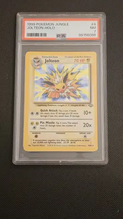 Pokemon Jolteon TCG Jungle 4/64 Holo Unlimited Rare Psa 7 - Image 1