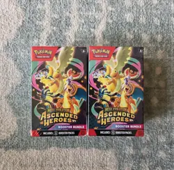 Pokemon TCG Ascended Heroes Booster Bundle Lot Of 2 - 6 Packs Each - New Sealed - Image 1