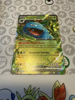 Venusaur ex 003/165 Scarlet & Violet 151 Double Rare Holo Pokemon TCG Card NM - Image 1