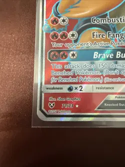 Pokemon Card TCG - Entei GX 71/73 Ultra Rare Full Art Shining Legends Near Mint - Image 2