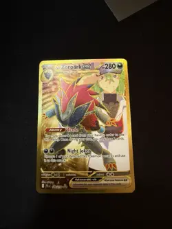 Pokemon N's Zoroark EX Gold 189/159 NM - Image 1