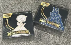 2 x Brand New Sealed Pokemon TCG Mega Evolution Base Set ETB’s Lucario Gardevoir - Image 1