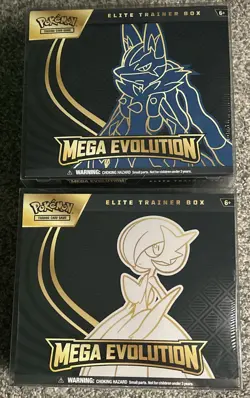 2 x Brand New Sealed Pokemon TCG Mega Evolution Base Set ETB’s Lucario Gardevoir - Image 5