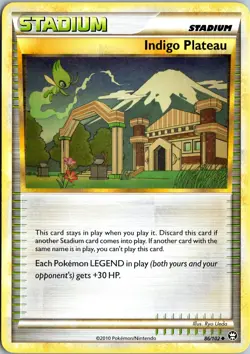 INDIGO PLATEAU 86/102 UNCOMMON HGSS TRIUMPHANT POKEMON NM - Image 1