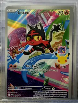 Pokemon First Partners Series 1: Litten 044 Promo Holo English - Image 1