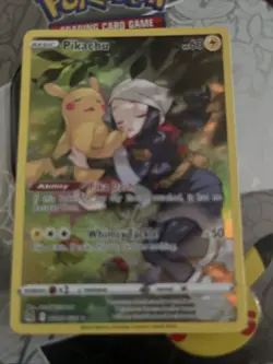 Pokemon TCG Pikachu TG05/TG30 Lost Origin Ultra Rare Holo Full Art - Image 1