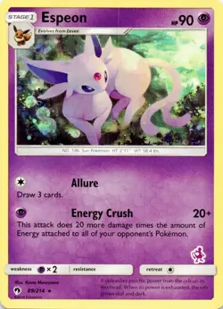 Espeon - 89/214 (Mewtwo Stamped) 089/214 Promo Battle Academy Pokemon LP - Image 1