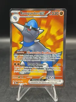 Pokemon TCG Rampardos ex 100/084 Me05: Pitch Black Ultra Rare Holo NM - Image 1