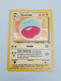 Pokemon TCG Jungle Unlimited 2/64 Electrode Holo Rare Near Mint - Image 1