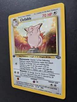 Pokemon TCG Clefable Jungle Holo Card 1/64 1st Edition Rare - Image 3