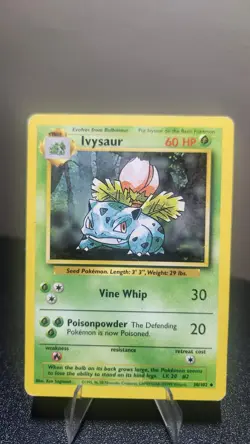 Ivysaur 30/102 Uncommon Base Set Unlimited Pokemon Lightly Played - Image 1
