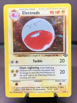 Pokemon TCG Electrode 2/64 Jungle Set Holo Rare WOTC VTG HP - Image 1