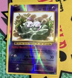 Pokemon TCG Mew Reverse Holo Rare XY Evolutions 53/108 LP - Image 1
