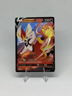 POKEMON TCG CINDERACE V 043/264 STAMPED BATTLE ACADEMY HOLO NM FAST DISPATCH - Image 1