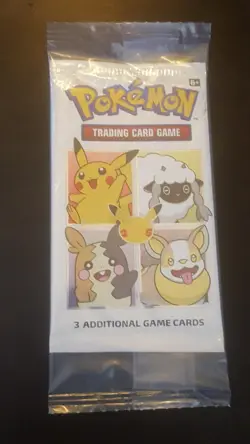 66 sealed packs (198 cards) Pokemon 25th Anniversary General Mills Booster! - Image 1