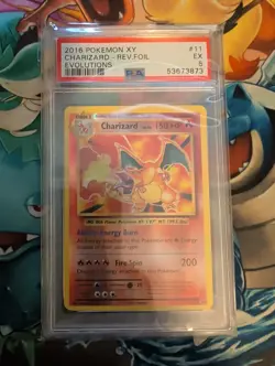 PSA 5 - 2016 Pokemon XY Evolutions CHARIZARD Reverse Foil #11 - Image 1