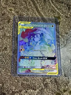 Pokemon Reshiram & Zekrom GX TAG TEAM Secret Rare Cosmic Eclipse 259/236 - NM - Image 1