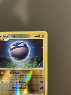 Pokemon TCG Voltorb Stormfront Shiny Holo Rare Reverse Holo Basic 60 HP SH3 2008 - Image 4