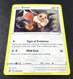 Pokemon Eevee Sword & Shield Promo Holofoil SWSH042 - Image 2
