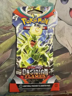 2023 Pokemon Scarlet & Violet: Obsidian Flames Sleeved Booster Pack TCG - Image 1