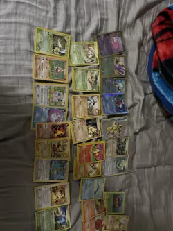 HEAVILY DAMAGED Vintage Pokemon Card Lot - Image 1