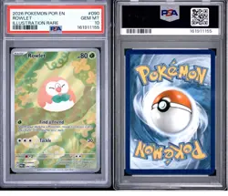 Pokemon Rowlet 090/088 Illustration Rare Holo PSA 10 - Image 5