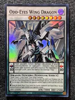 Yugioh Odd-Eyes Wing Dragon DIFO-EN098 Super Rare 1st Edition NM - Image 1