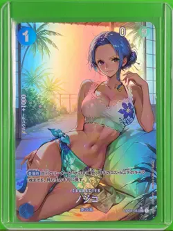 NOJIKO One Piece Waifu Goddess Prismatic Refractor Card CUSTOM MADE - Image 2
