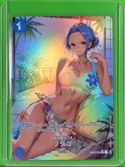 NOJIKO One Piece Waifu Goddess Prismatic Refractor Card CUSTOM MADE - Image 3