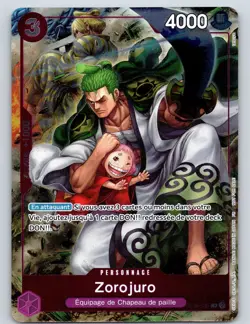 One Piece Zoro-Juurou OP05-067 RARE FRENCH PROMO 1st Anniversary - MINT - Image 1