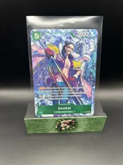 Bandai One Piece CCG Smoker OP10-030 Punk Hazard SR Alt Art Holo English - Image 1