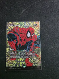 MTG – Spider-man – MAR – Arachnogenesis – Mythic 0031 FOIL - Image 1