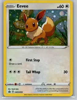 Eevee - Holo Promo SWSH: Sword & Shield Promo Cards SWSH095 NM - Image 1