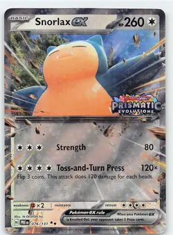 Snorlax / Lugia ex (Prismatic Evolution Stamped) (2 Card Lot) [gls2554] - Image 4