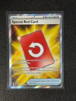 Special Red Card 113/086 Ultra Rare Chaos Rising Pokemon Holo Near Mint - Image 1