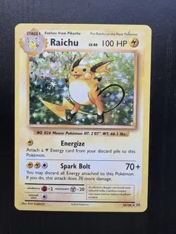 Pokemon Cards Raichu 36/108 Holo, Raichu 41/147 AND Pikachu 35/108 Reverse Holo - Image 2
