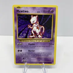 Mewtwo 51/108 Non Holo Rare XY Evolutions 2016 Pokemon Card - NM Top Heavy - Image 1