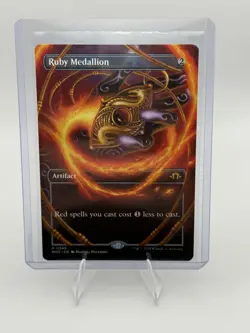 MTG 0348 Ruby Medallion Borderless - Modern Horizons 3 Magic the Gathering Card - Image 1