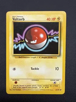 VOLTORB - Base Set - 67/102 - Common - Pokemon Card - Unlimited Edition - NM - Image 1