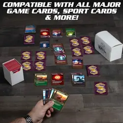 Magnetic Double Deck Box for 200 TCG Cards - Compact, Portable, Self-Locking - F - Image 5